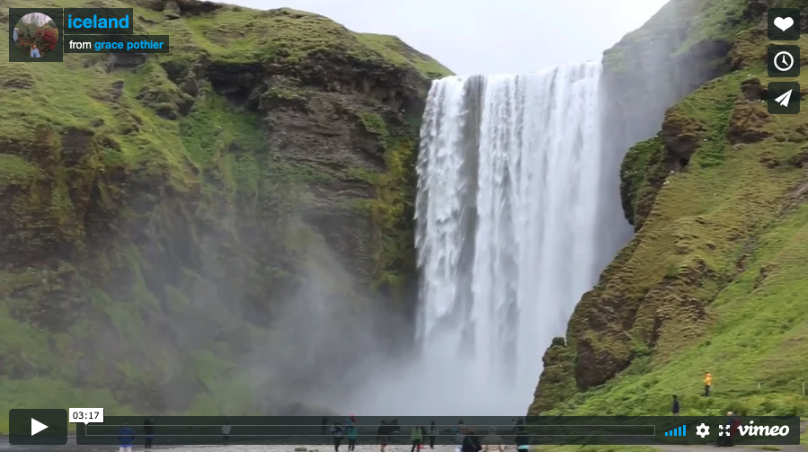 Grace’s masterpiece video covering our Iceland adventures…