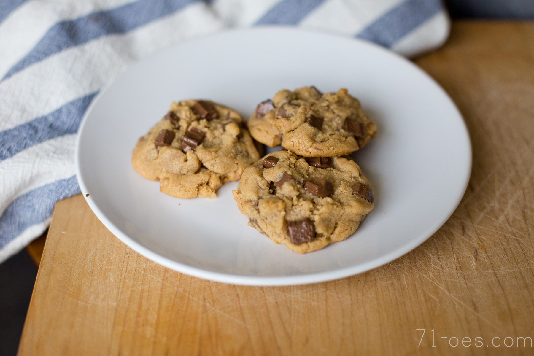 Julie’s peanut butter chocolate chip cookies