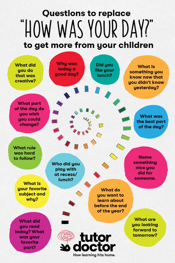 Questions to help your child open up better