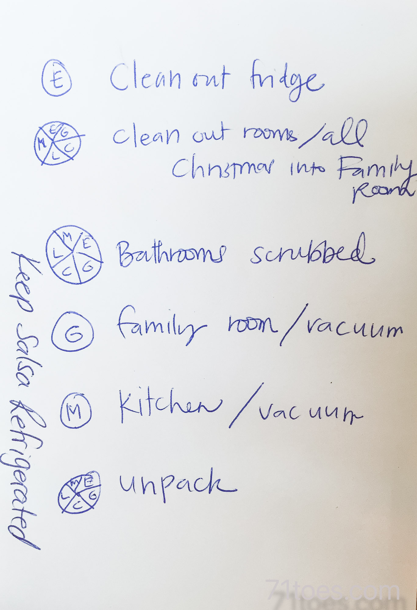 How to make a simple chore chart