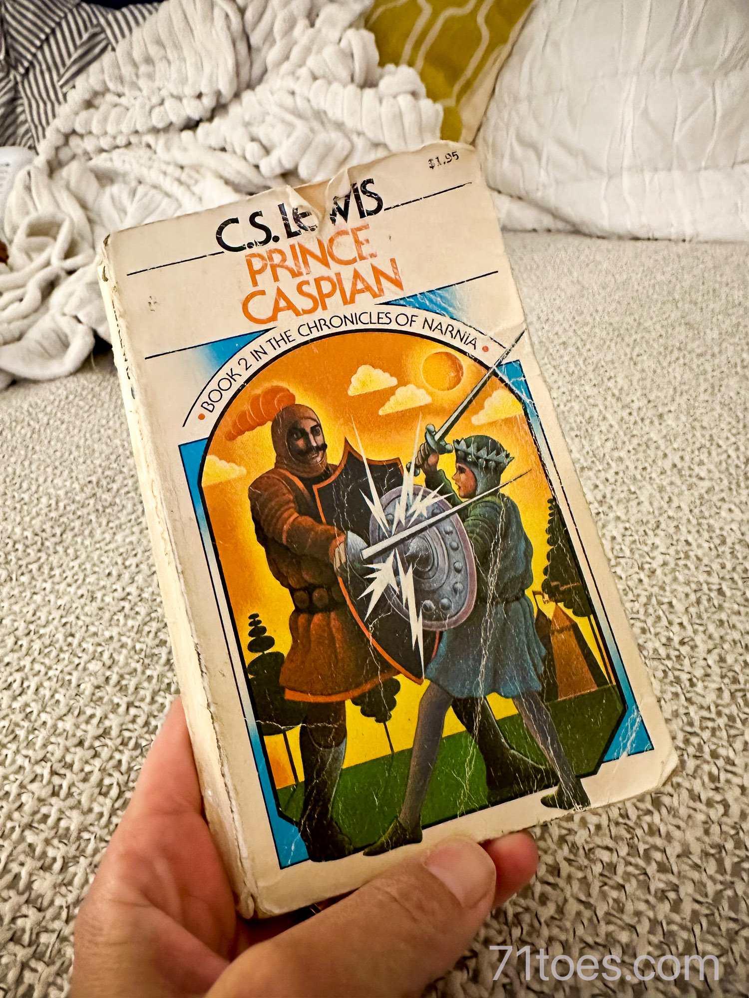 A picture of the book called "Prince Caspian"