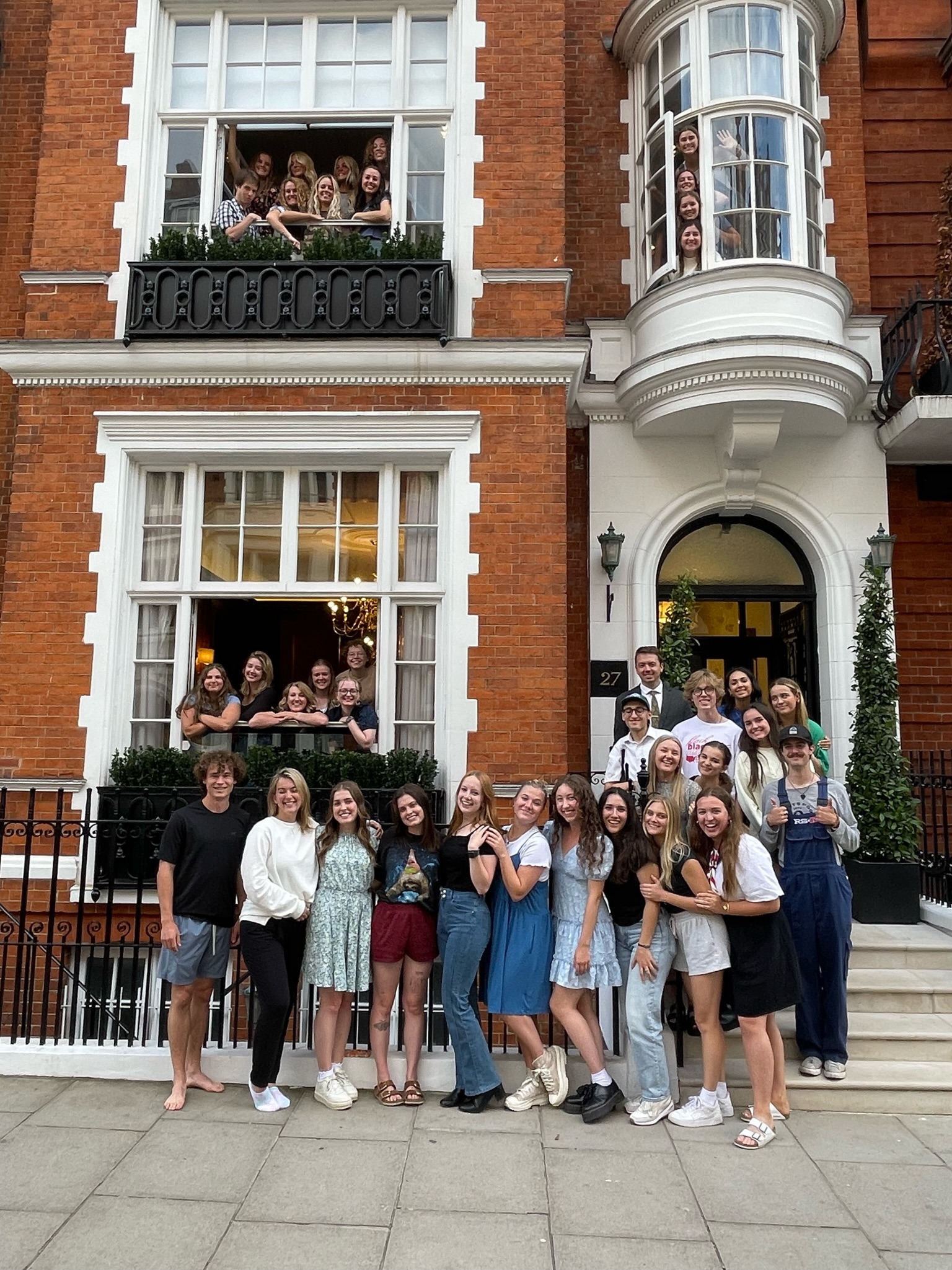 Claire's London study abroad group