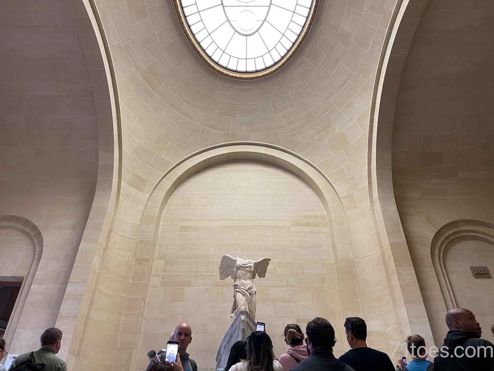 the statue of Winged Victory, also called Nike of Samothrace. 