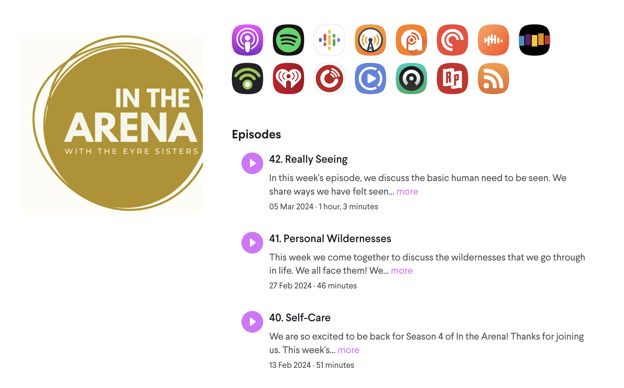A New Season of our “In the Arena” Podcast!