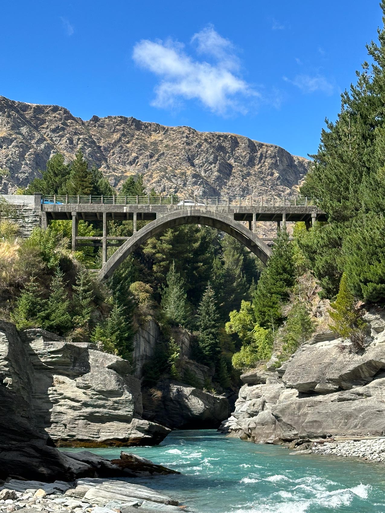 The bridge at Shotover Canyon